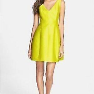 Vibrant Yellow Sleeveless Dress Kate spade